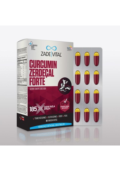 Zade Vital Curcumin Forte 40   Kapsül