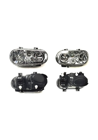 Junyan Vw Golf 4 Ön Far Lambası Takımı Krom 1998 / 2003 Agp-sm-5876