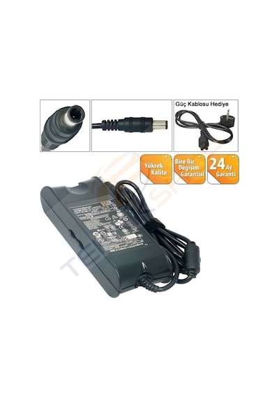 Teknikshop Dell Uyumlu Notebook Adaptörü Şarj Cihazı (19.5V 3.34A 7.4 X 5.0 Mm