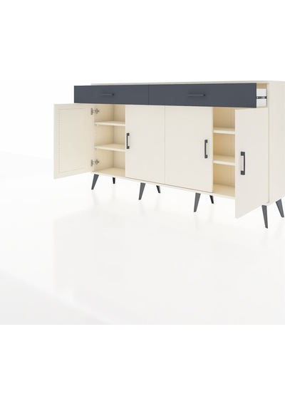 Arges Konsol 4 Raflı 2 Çekmeceli 4 Kapaklı 176x30x99 Aytaşı-aytaşı/antrasit Aytası/antrasıt - Aytası Arges Konsol 4 Raflı 2 Çekmeceli 4 Kapaklı 176x30x99 Aytaşı-aytaşı/antrasit Aytası/antrasıt - Aytası