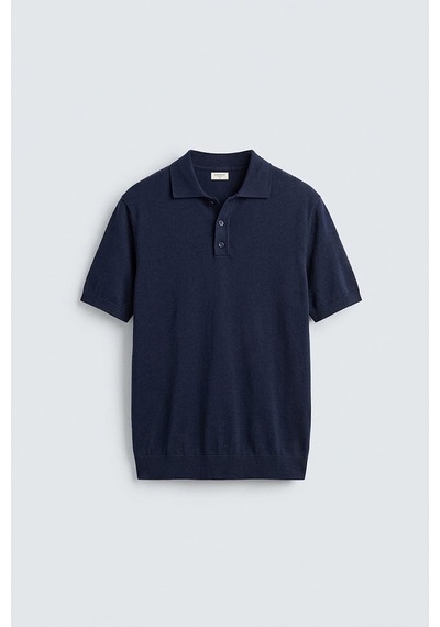 Antioch Comfort Slim Polo Yaka Erkek Triko T-shirt Lacivert