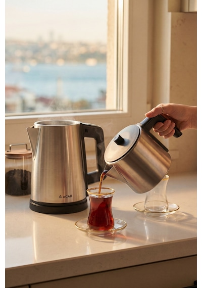 Acar Ultimate Pro Tea Max 1800 W Inox Çay Makinesi