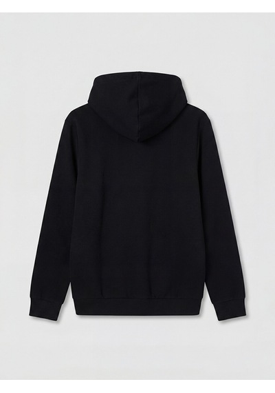 Lcwaıkıkı Classic Siyah Kapüşonlu Erkek Fermuarlı Sweatshirt