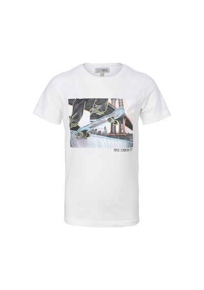 Brz Kıds Brz Kids Skate Baskılı Erkek Çocuk T-shirt-ekru Ekru