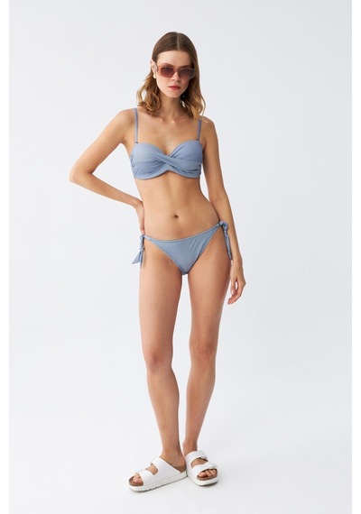 Akbeniz Kadın Straplez Mavi Bikini Takımı