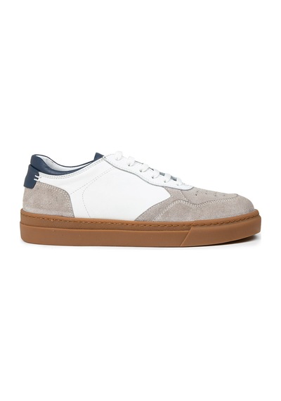 Deery Erkek Hakiki Deri Beyaz Sneaker Ayakkabı - 02005mbyzc01 Beyaz