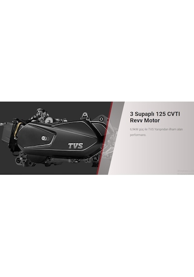 Tvs Ntorq 125 Motosiklet Mavi