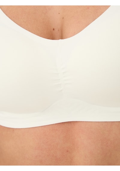 Alya Underwear Kadın Dikişsiz Sütyen Çıkarılabilir Yuvarlak Kaplı Lazer Kesim Görünmez Sütyen Siyah Ekru