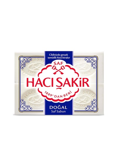 Hacı Şakir Doğal Beyaz Kalıp Sabun 4x150 G - 5 Adet Tarı Diğer
