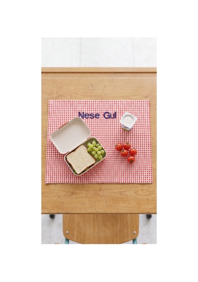 Kişiye Özel İsim Nakışlı Beslenme Örtüsü 45x35 Cm Leke Tutmaz Kumaş - 907663810
