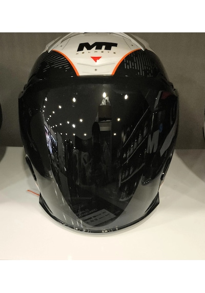 Kask Camı Mt Helmets V-37 Cosmo Yeni Nesil Siyah Vizör Çok Renkli