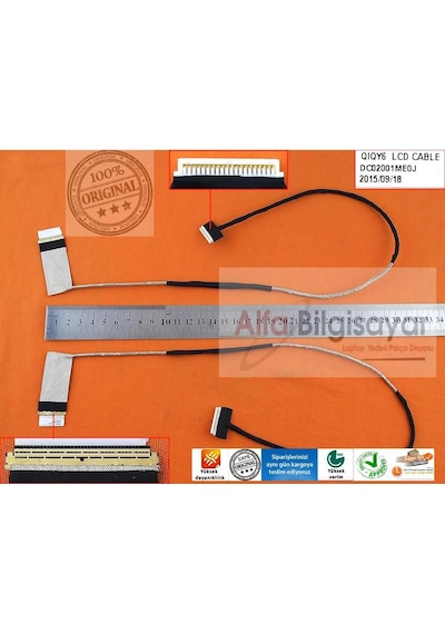 Lenovo Uyumlu Y500 Dc02001Me0J Lcd Data Kablo Lvds Flex Ekran Baglantı