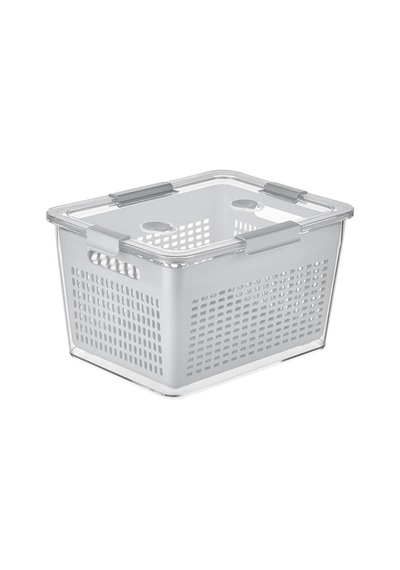Selka Home - Lavin 7 Litre Açık Gri Saklama Kabı Sku: Smg8690010217288