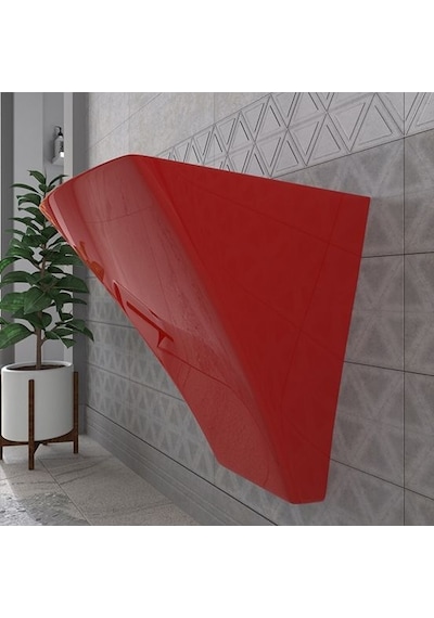 Lucco Loop 50 CM Asma Monoblok Lavabo Kırmızı