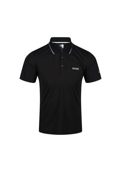 Regatta Maverik V Polo Yaka Erkek T-shirt-siyah Siyah