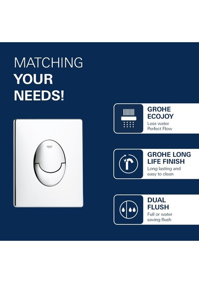 Grohe Gömme Rezervuar Kumanda Paneli Abs Krom - 38505000