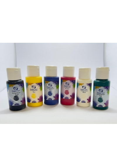 Superart Kumaş Boya Seti 6'lı 50 Ml Çok Renkli