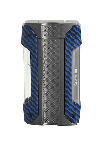 Quantoro Tek Torch Pürmüz Gunmetal Mavi-karbon Metal Puro Çakmağı - Trz1030