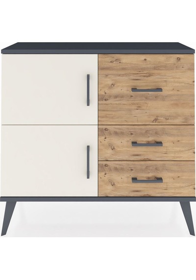 Arges Şifonyer Tek Raflı 3 Çekmeceli 2 Kapaklı 88x30x80 Antrasit-aytaşı/çam Aytaşı/çam Arges Şifonyer Tek Raflı 3 Çekmeceli 2 Kapaklı 88x30x80 Antrasit-aytaşı/çam Aytaşı/çam