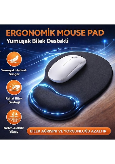 Tiger Track Tıger Track Flexpad Bilek Destekli Mouse Pad 26 Cm 20 Cm