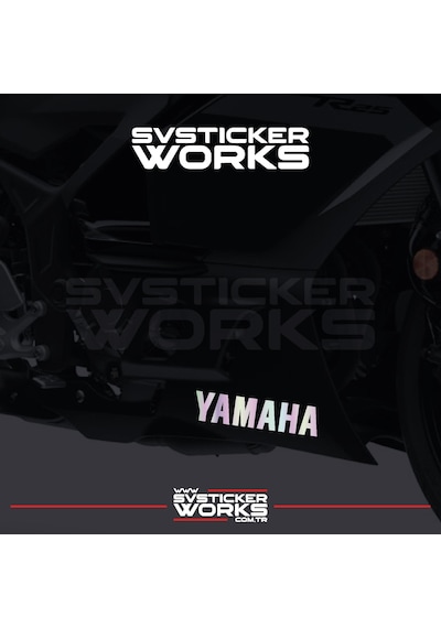 Yamaha Sticker 2 Adet Evrensel Tüm Zeminlere Ve Modellere Uyumlu Hologram