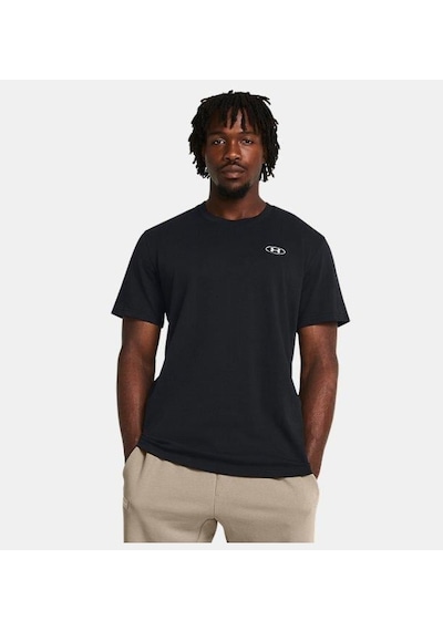 Under Armour Ua Hw Lc Patch Ss Erkek T-shirt-30119 SIYAH Siyah