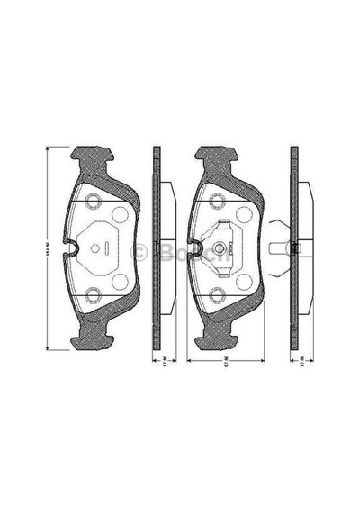 BOSCH 986495229 Fren Balatası Ön Bmw 3 E36 Bmw Z3 3.16 3.18 3.20