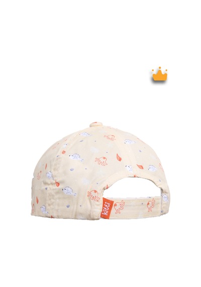Kitti 1-3 Yaş 50cm Kız Bebek Çocuk Yazlık Desenli Ayarlanabilir Şapka Kep Y2310003 Sarı