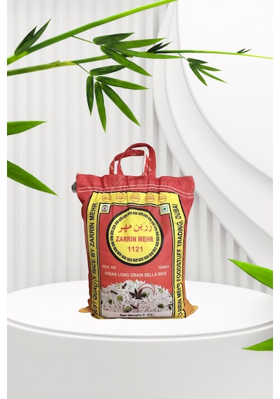 Zarrin Mehr 1121 Uzun Taneli Basmati Indian Pirinç. Iran Hindistan 5kg. Şekersiz Pirinç.