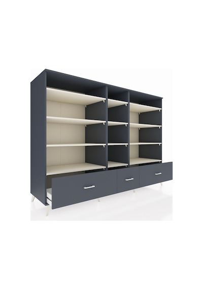 Kronos Dolap 12 Raflı 3 Çekmeceli 220x59x163 Antrasit-aytaşı/ant Antrasit-aytaşı/antrasit Kronos Dolap 12 Raflı 3 Çekmeceli 220x59x163 Antrasit-aytaşı/ant Antrasit-aytaşı/antrasit
