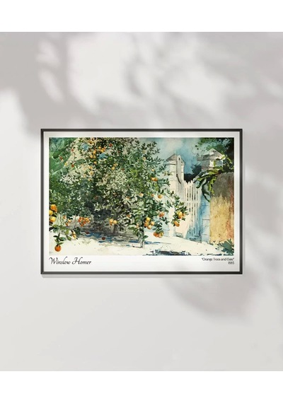 Çerçevesiz Poster Winslow Homer Portakal Ağacı Ve Geçit