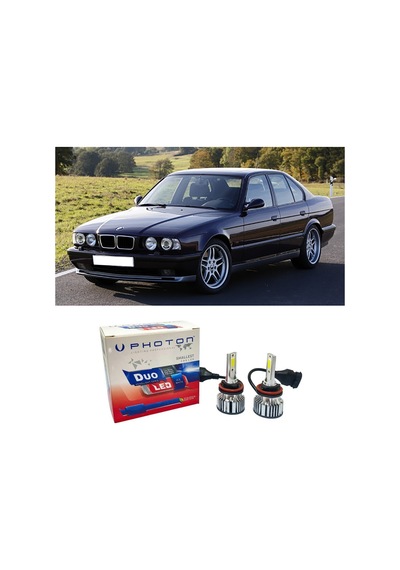 Bmw E34 Led Xenon Uzun Far Ampulü H1 Duo Yeni Seri Beyaz