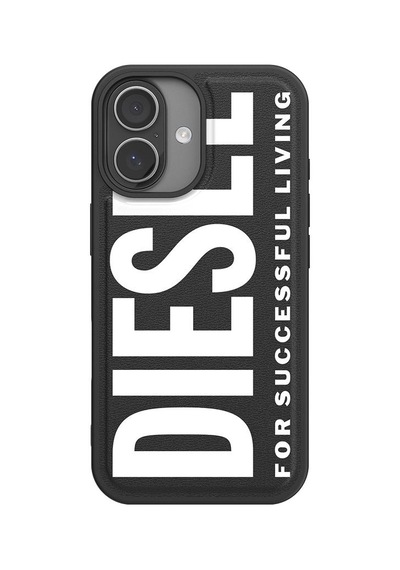 Diesel Apple iPhone 17 Uyumlu Magsafe Destekli Core Kalıplı Kılıf - Siyah/beyaz