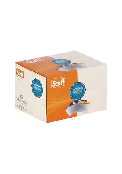 Sarff Kart Poşeti Güvenlik 11.5x16 Cm Şeffaf 15207031 Çok Renkli
