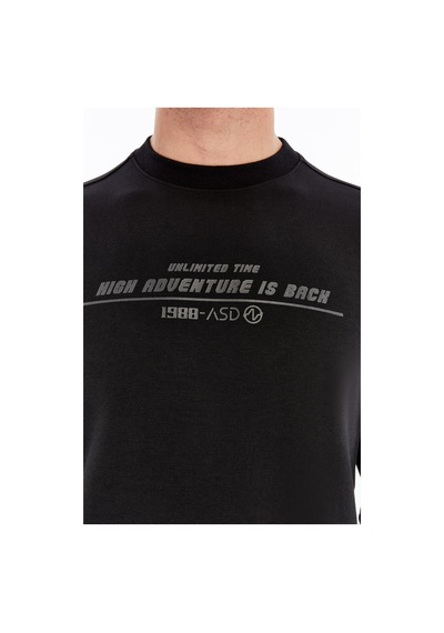 AR-MA Arma Erkek Slim Fit Sweatshirt Yazı Baskılı, Scuba Interlok, Bisiklet Yaka, Basic K30124685502 Siyah AR-MA Arma Erkek Slim Fit Sweatshirt Yazı Baskılı, Scuba Interlok, Bisiklet Yaka, Basic K30124685502 Siyah