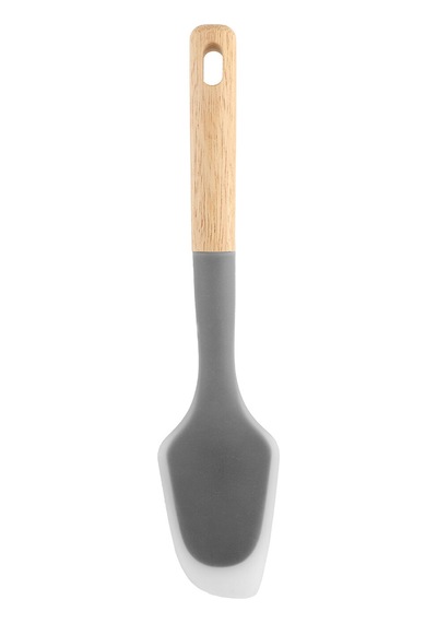 Ahşap Saplı Silikon Spatula Renksiz