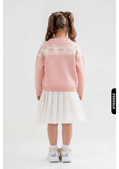 Xo Kids Kız Çocuk Elbise 4-12 Yaş 2004 Pembe