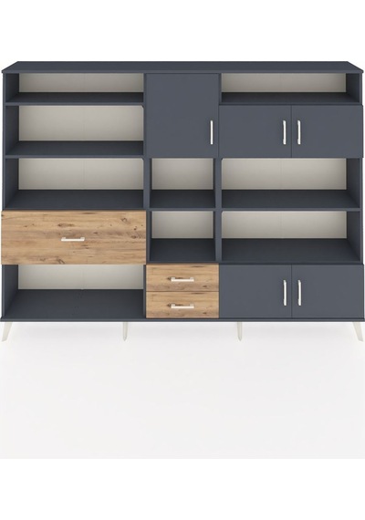 Arges Dolap 13 Raflı 3 Çekmeceli 5 Kapaklı 220x30x163 Antrasit-antrasit/çam Antrasıt/atlas Çam - Antrasıt Arges Dolap 13 Raflı 3 Çekmeceli 5 Kapaklı 220x30x163 Antrasit-antrasit/çam Antrasıt/atlas Çam - Antrasıt