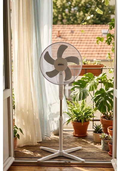 Sinbo Sf-7704 Ayaklı Vantilatör 16 İnç 35w Sessiz Fan 3 Kademeli Yükseklik Ayarlı Ev Tipi