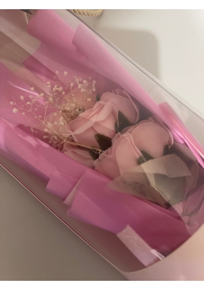 Mini Pembe Gül Buketi Zarif & Romantik Hediye Pembe