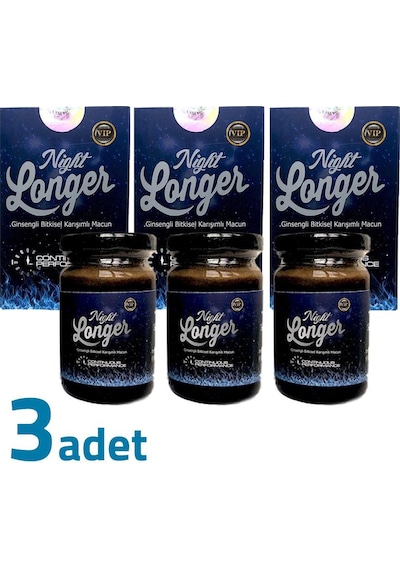 Night Longer Vıp Ginsengli Bitkisel Karışımlı Macun 3 x 125 G