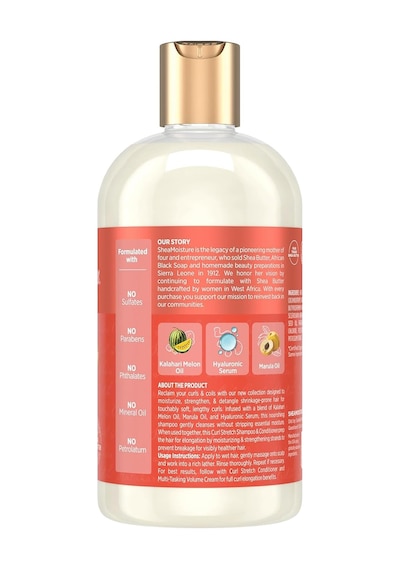 Sheamoisture Curl Stretch Nemlendirici Ve Şekillendirmeye Hazırlayan Şampuan 384ml