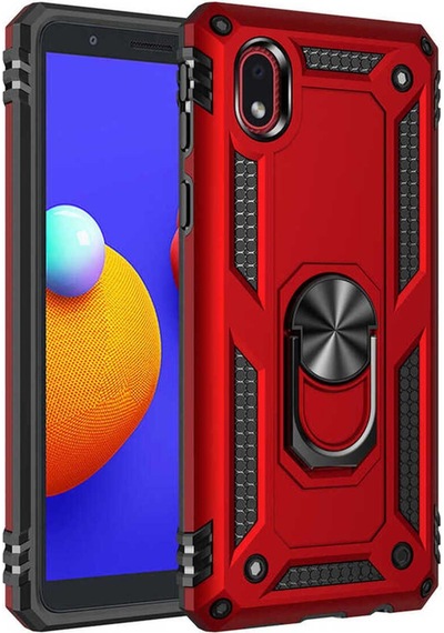 Galaxy A01 Core Kılıf Zore Vega Kapak Kırmızı