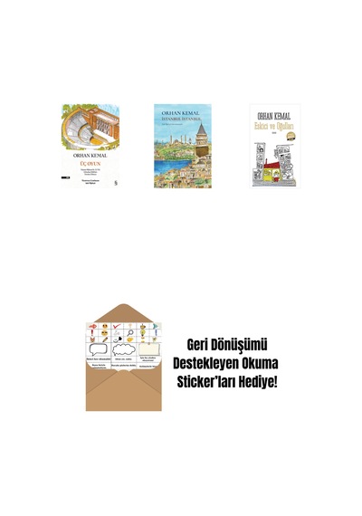 Üç Oyun + İstanbul İstanbul Ciltli + Eskici Ve Oğulları Midi Boy + Okuma Sticker'ları