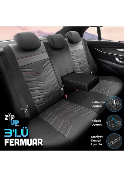 Otom Reflective Design Premium Stitch Tech Oto Koltuk Kılıfı 553158659