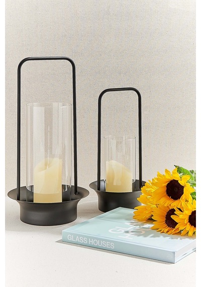 Pasabahce Silindir Led Mum 15x7.5 Cm - 1 Adet Krem