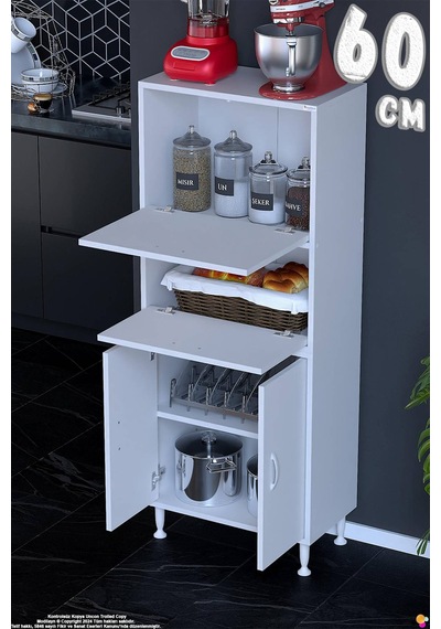 Vento 60 Cm Çok Amaçlı Mutfak Kiler Dolabı Üst Kapaklı Banyo Ayakkabılık Boy Mutfak Dolabı 60x150x32 Beyaz Vento 60 Cm Çok Amaçlı Mutfak Kiler Dolabı Üst Kapaklı Banyo Ayakkabılık Boy Mutfak Dolabı 60x150x32 Beyaz