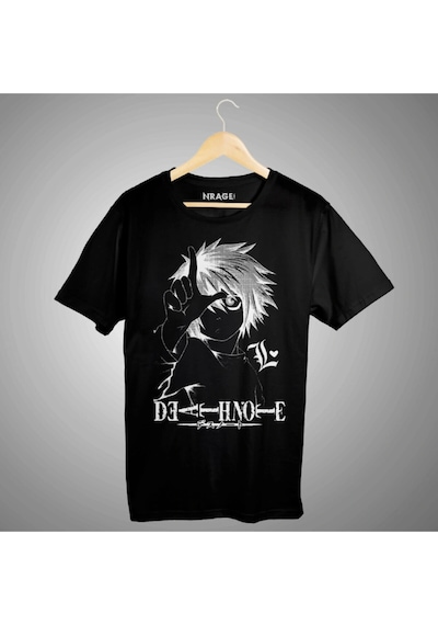 Death Note L Anime Siyah Tişört Siyah