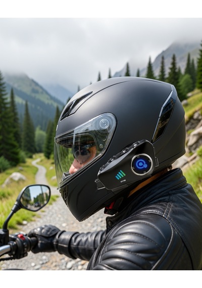 Kameralı Motosiklet Kask Kulaklık Bluetooth 5.3 Su Geçirmez 1080p