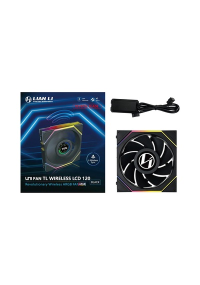 Unı Fan Reverse Tl Wıreless Lcd 1x120mm Siyah Kasa Fanı G99.12rtllcd1w1b.00